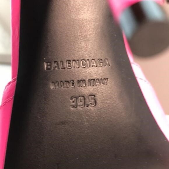 New Authentic Balenciaga Cagole 110mm Stiletto Sandals – Fluorescent Pink 💖✨ - Picture 8 of 10